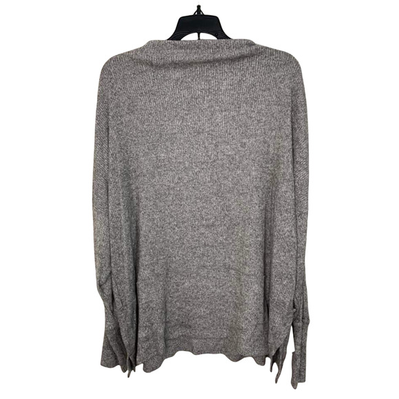 C.A.S.L.O.N Gray Heathered Mock Neck Sweater Size 1X NEW - Picture 1 of 6